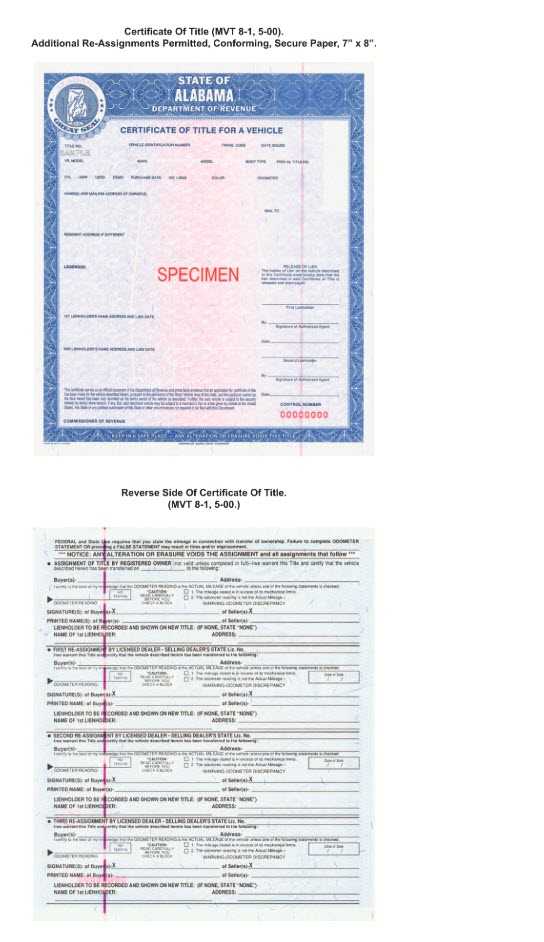 Alabama Tax, Title & Registration Requirements | Process ...