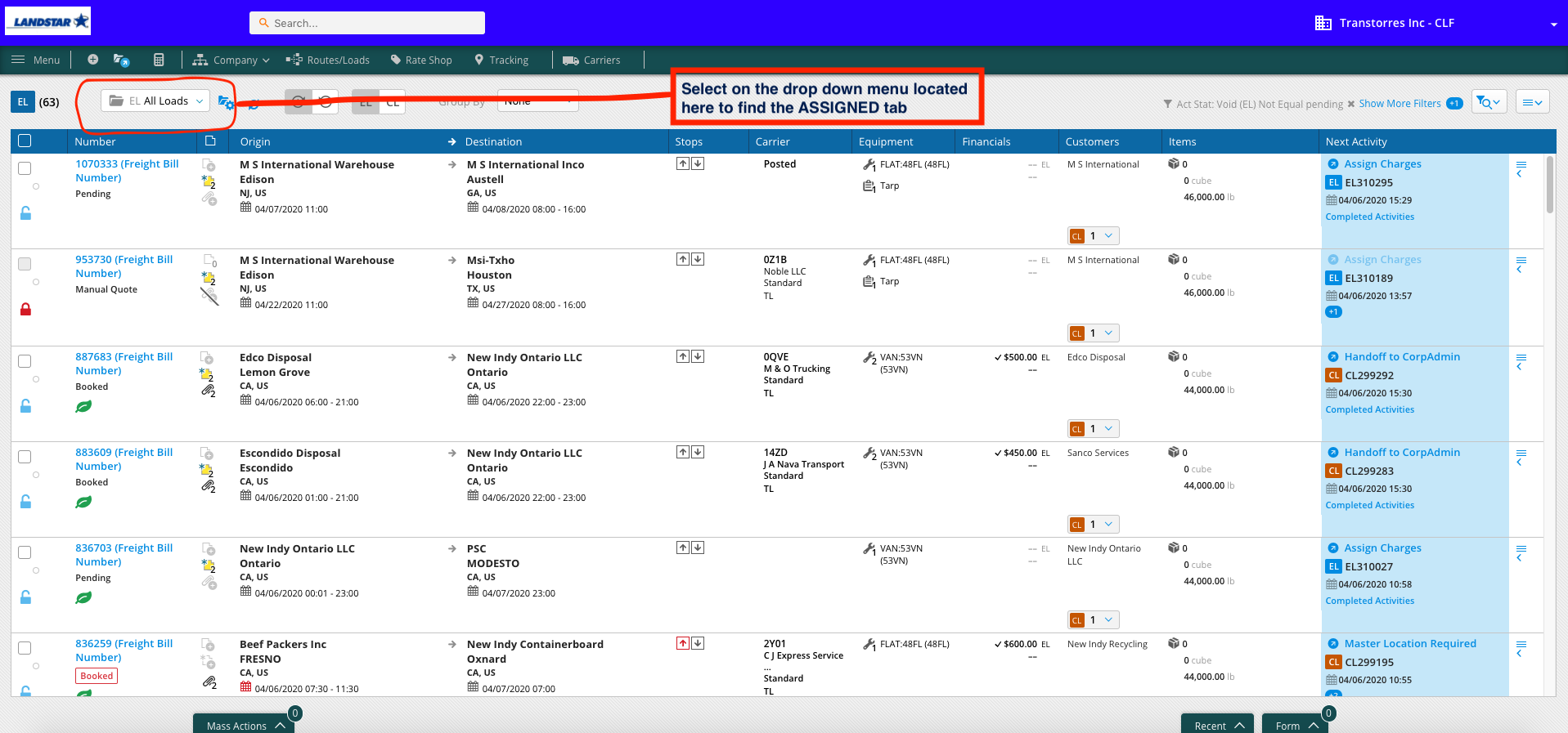 Carrier Status Updates/Tracking Process Street