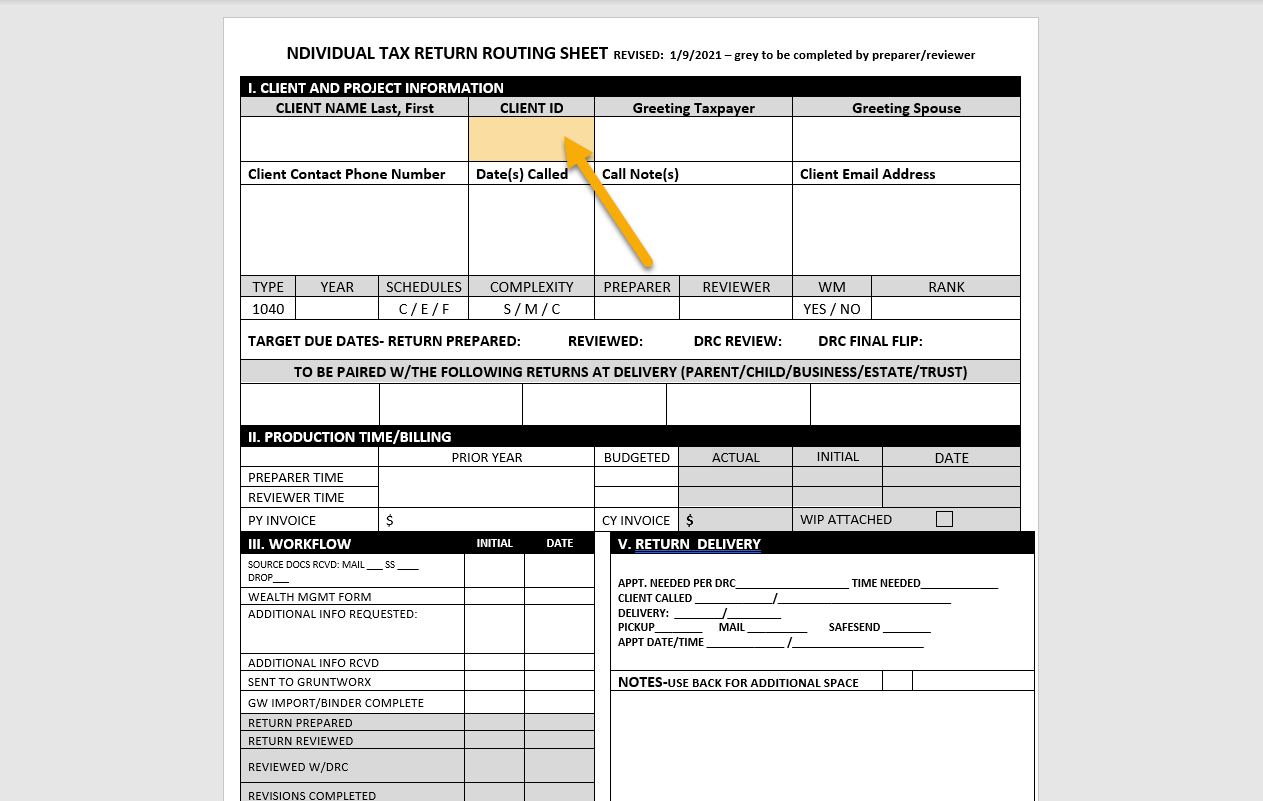 Existing Client Intake Process | Process Street