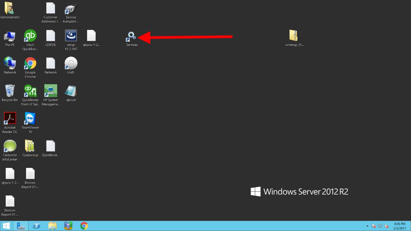 Restart Quickbooks on Server Process Street